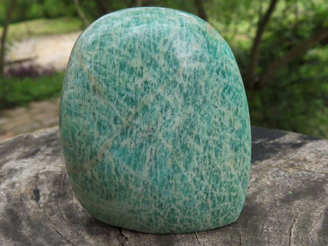 Polished Blue Amazonite Standing Free Forms  x 6 From Zimbabwe - TopRock