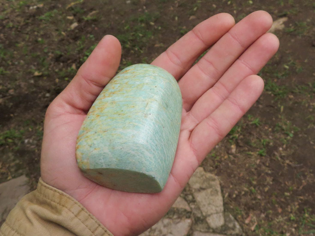 Polished Blue Amazonite Standing Free Forms  x 6 From Zimbabwe - TopRock