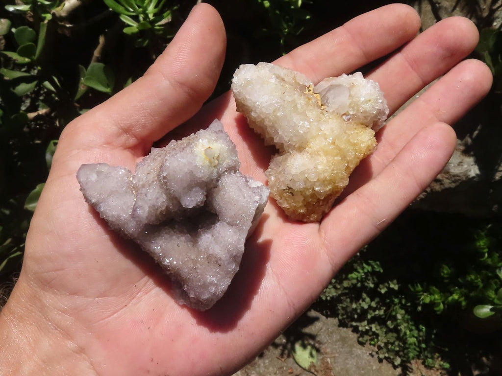 Natural Mixed Spirit Quartz Clusters  x 12 From Boekenhouthoek, South Africa - TopRock