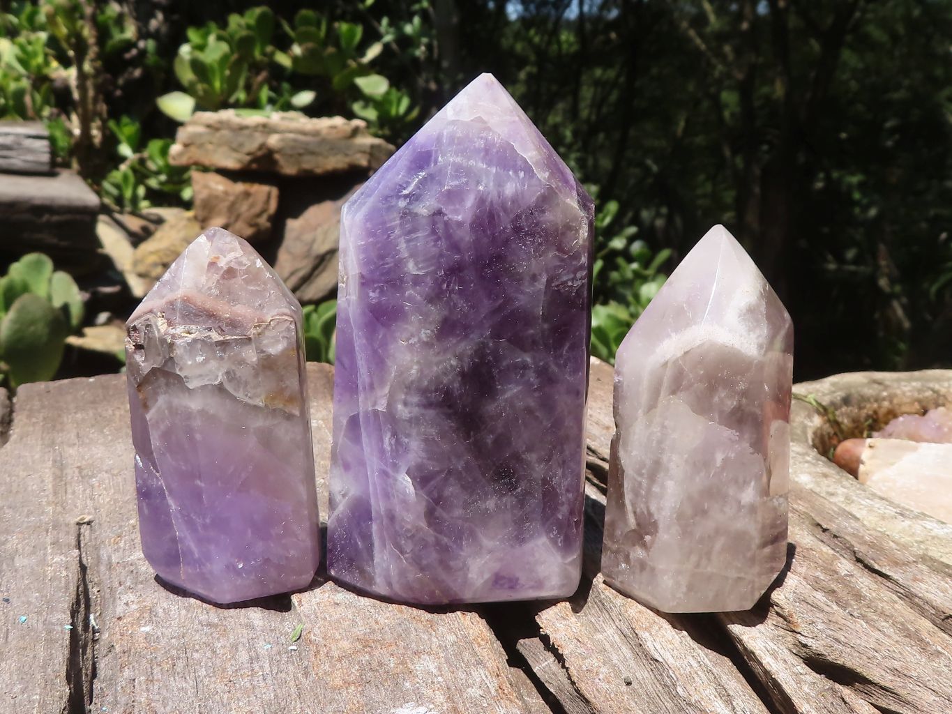 Polished Dream  Amethyst Points  x 6 From Madagascar - TopRock