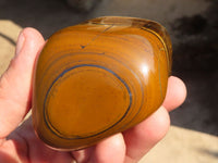 Polished Golden Tigers Eye Free Forms x 6 From Prieska, South Africa