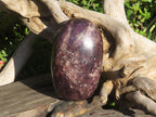 Polished XL Dark Purple Lithium Mica Lepidolite Gallet Free Forms x 2 From Zimbabwe - TopRock