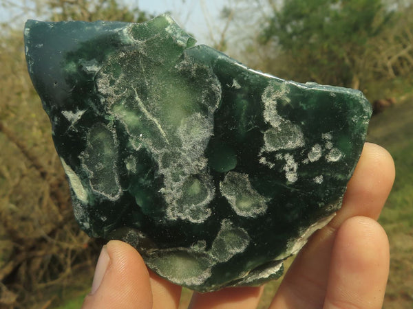 Polished Green Mtorolite Emerald Chrysoprase Plates  x 12 From Mutorashanga, Zimbabwe - TopRock