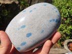 Polished Blue Spotted Spinel Quartz Standing Free Forms x 3 From Madagascar - Toprock Gemstones and Minerals 