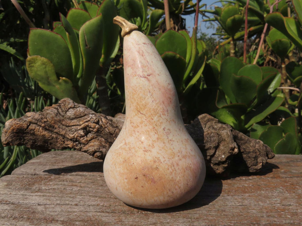 Polished Marble Butternut Carvings x 2 From Zimbabwe - TopRock