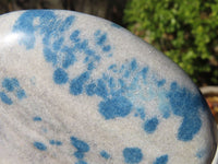 Polished Blue Spotted Spinel Quartz Standing Free Forms x 3 From Madagascar - Toprock Gemstones and Minerals 