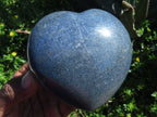 Polished Lazulite Hearts x 4 From Madagascar - TopRock