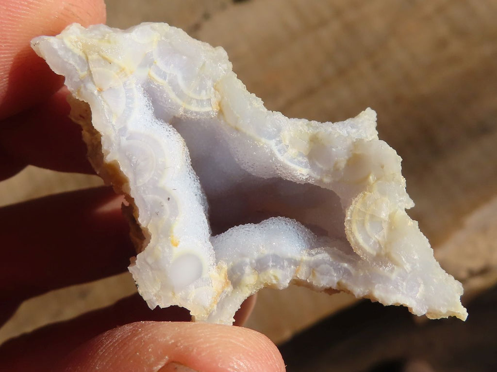 Natural Etched Blue Chalcedony Specimens  x 35 From Nsanje, Malawi - Toprock Gemstones and Minerals 