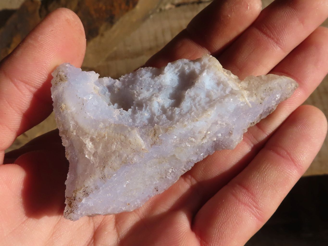 Natural Etched Blue Chalcedony Specimens  x 35 From Nsanje, Malawi - Toprock Gemstones and Minerals 