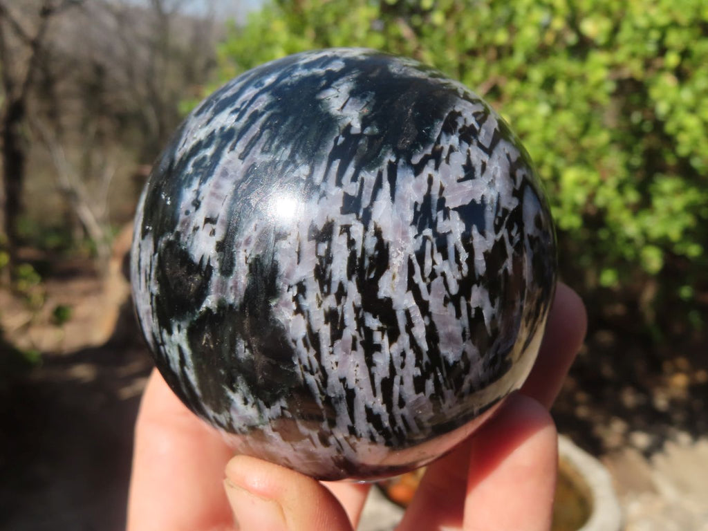 Polished Merlinite Gabbro Spheres  x 4 From Ambatondrazaka, Madagascar - Toprock Gemstones and Minerals 