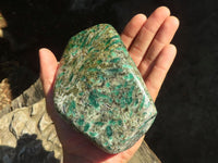 Polished Rare Emerald In Matrix Standing Free Form x 1 From Sandawana, Zimbabwe - Toprock Gemstones and Minerals 
