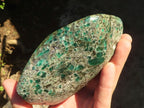 Polished Rare Emerald In Matrix Standing Free Form x 1 From Sandawana, Zimbabwe - Toprock Gemstones and Minerals 