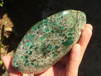 Polished Rare Emerald In Matrix Standing Free Form x 1 From Sandawana, Zimbabwe - Toprock Gemstones and Minerals 