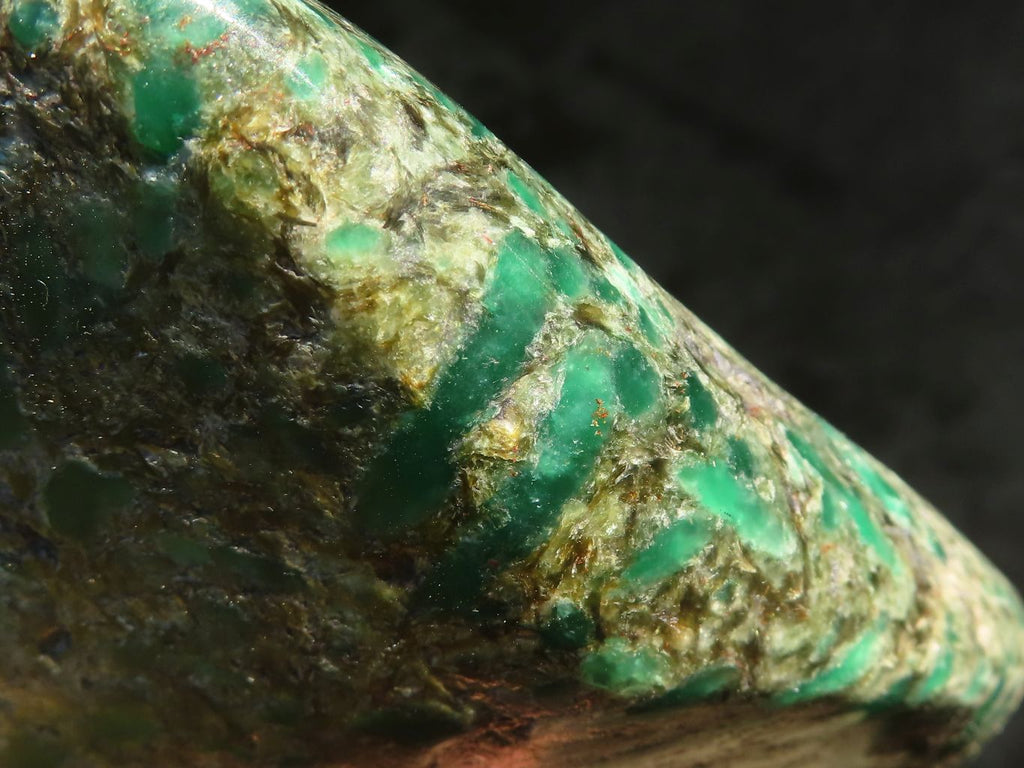 Polished Rare Emerald In Matrix Standing Free Form x 1 From Sandawana, Zimbabwe - Toprock Gemstones and Minerals 
