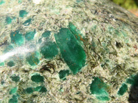 Polished Rare Emerald In Matrix Standing Free Form x 1 From Sandawana, Zimbabwe - Toprock Gemstones and Minerals 