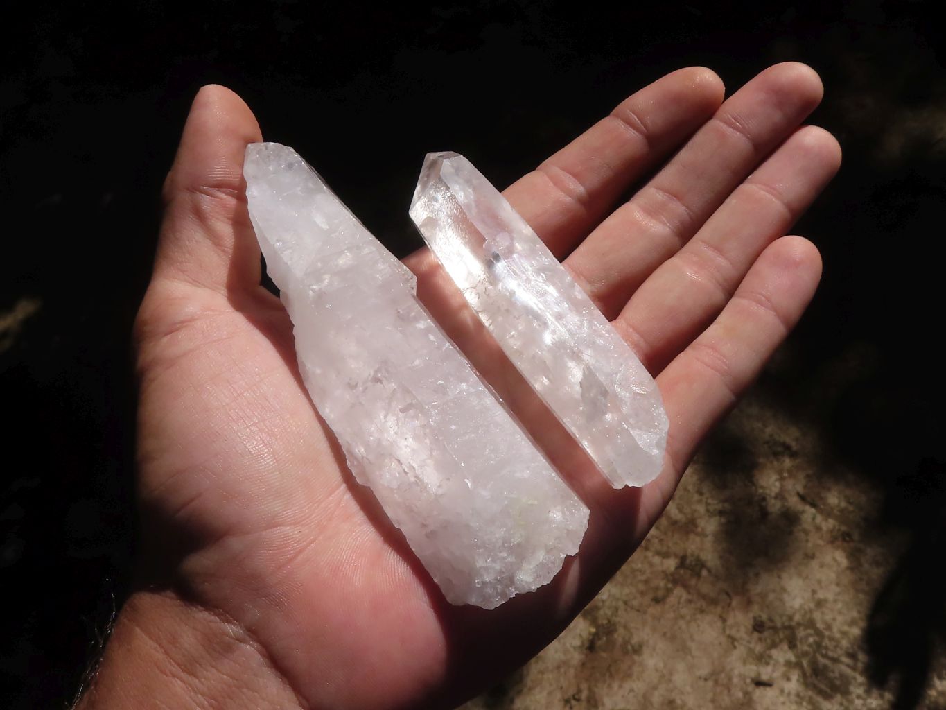 Natural Large Single Quartz Crystals  x 19 From Mpika, Zambia - Toprock Gemstones and Minerals 