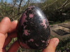 Polished Pink & Black Rhodonite Standing Free Forms  x 6 From Ambindavato, Madagascar - TopRock