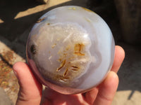 Polished Agate Spheres x 2 From Madagascar - Toprock Gemstones and Minerals 