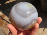 Polished Agate Spheres x 2 From Madagascar - Toprock Gemstones and Minerals 