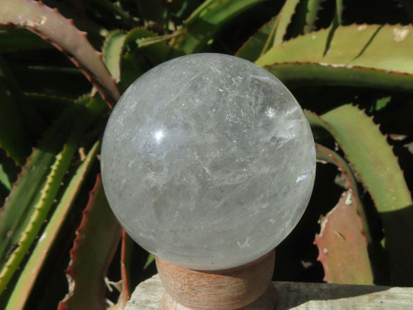 Polished Quartz Crystal Spheres x 4 From Zambia - TopRock