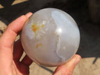 Polished Agate Spheres x 2 From Madagascar - Toprock Gemstones and Minerals 