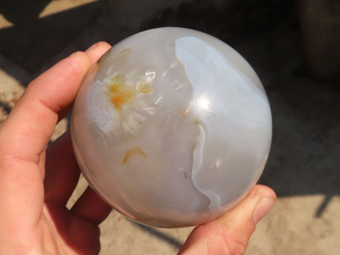 Polished Agate Spheres x 2 From Madagascar - Toprock Gemstones and Minerals 