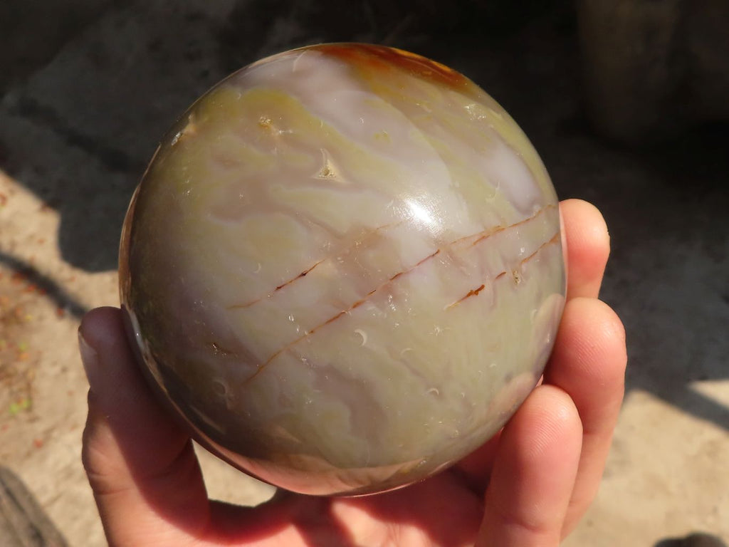 Polished Agate Spheres x 2 From Madagascar - Toprock Gemstones and Minerals 