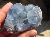 Natural Blue Celestite Crystal Specimens  x 6 From Sakoany, Madagascar - Toprock Gemstones and Minerals 
