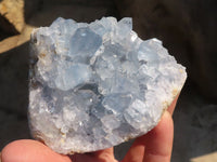 Natural Blue Celestite Crystal Specimens  x 6 From Sakoany, Madagascar - Toprock Gemstones and Minerals 