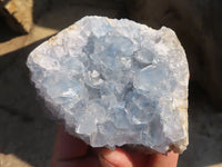 Natural Blue Celestite Crystal Specimens  x 6 From Sakoany, Madagascar - Toprock Gemstones and Minerals 