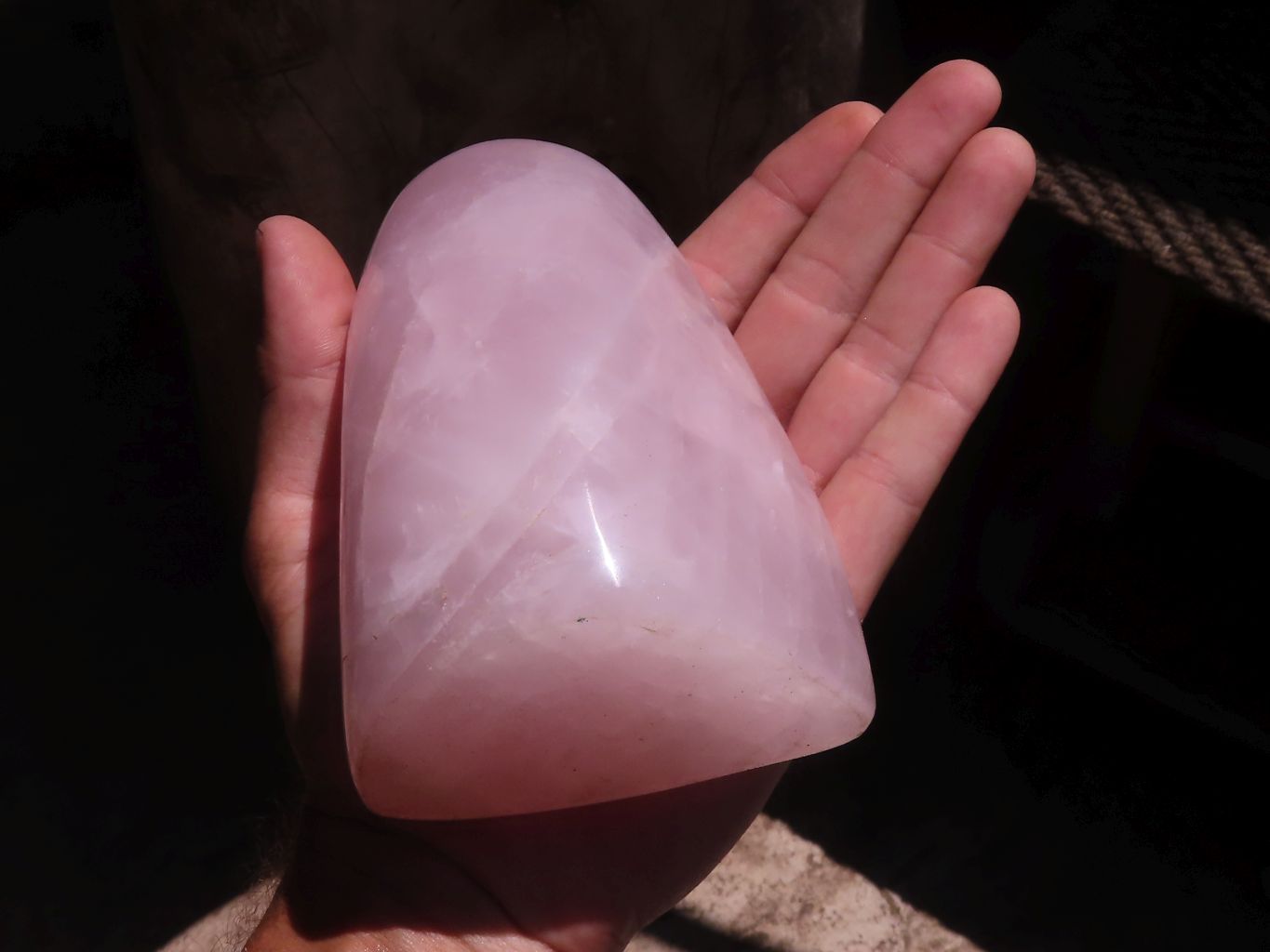 Polished Gemmy Rose Quartz Standing Free Forms  x 3 From Ambatondrazaka, Madagascar - TopRock
