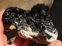 Natural Schorl Black Tourmaline With Vermiculite Specimens X 3 From Erongo, Namibia - Toprock Gemstones and Minerals 