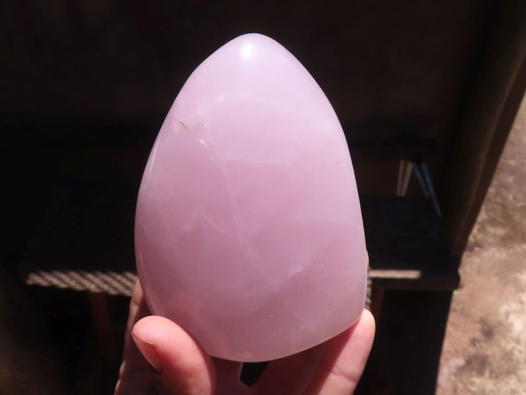 Polished Gemmy Rose Quartz Standing Free Forms  x 3 From Ambatondrazaka, Madagascar - TopRock
