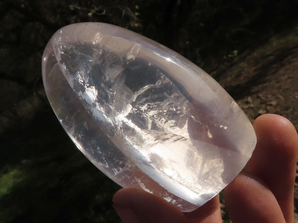 Polished Gemmy Girasol Pearl Quartz Standing Free Forms  x 4 From Madagascar - TopRock