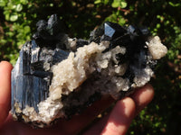 Natural Schorl Black Tourmaline With Vermiculite Specimens X 3 From Erongo, Namibia - Toprock Gemstones and Minerals 