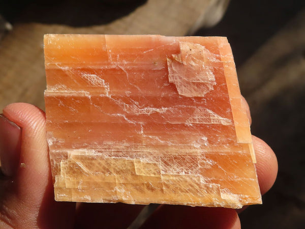 Natural New Sunset Orange Calcite Specimens  x 24 From Spitzkop, Namibia