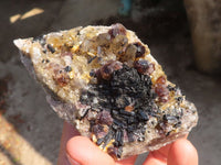 Natural Schorl Black Tourmaline Specimens x 6 From Erongo, Namibia - Toprock Gemstones and Minerals 