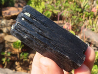 Natural Schorl Black Tourmaline Specimens x 6 From Erongo, Namibia - Toprock Gemstones and Minerals 