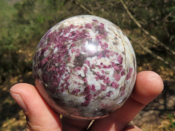 Polished Pink Tourmaline Rubellite Spheres  x 4 From Madagascar - TopRock
