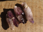 Natural Smokey Amethyst Window Quartz Crystals  x 12 From Chiredzi, Zimbabwe - Toprock Gemstones and Minerals 