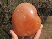 Natural Bright Orange Twist Calcite Standing Free Forms  x 2 From Madagascar - TopRock