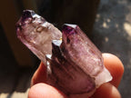 Natural Smokey Amethyst Window Quartz Crystals  x 12 From Chiredzi, Zimbabwe - Toprock Gemstones and Minerals 