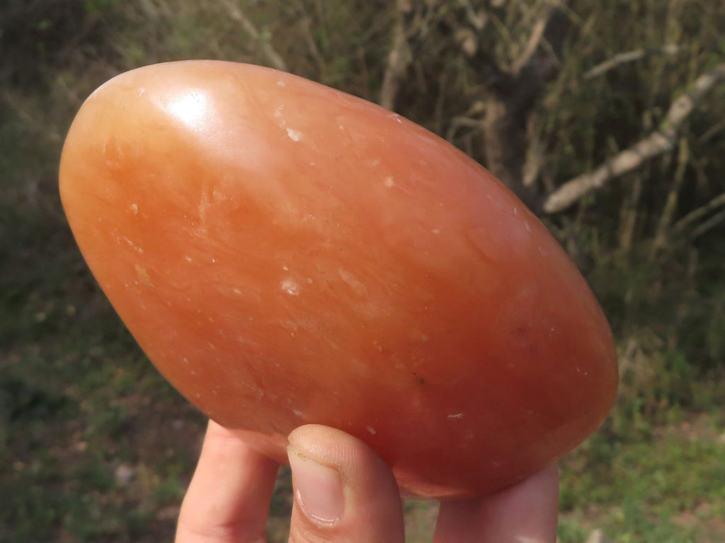 Natural Bright Orange Twist Calcite Standing Free Forms  x 2 From Madagascar - TopRock