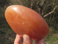 Natural Bright Orange Twist Calcite Standing Free Forms  x 2 From Madagascar - TopRock