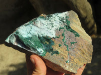 Natural Drusy Coated Chrysocolla & Malachite Dolomite Specimens x 4 From Likasi, Congo - Toprock Gemstones and Minerals 