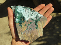 Natural Drusy Coated Chrysocolla & Malachite Dolomite Specimens x 4 From Likasi, Congo - Toprock Gemstones and Minerals 