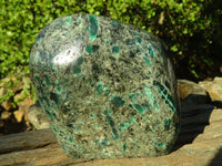 Polished Rare Emerald In Matrix Standing Free Form x 1 From Sandawana, Zimbabwe - Toprock Gemstones and Minerals 