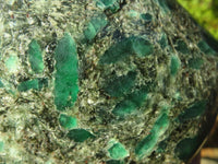 Polished Rare Emerald In Matrix Standing Free Form x 1 From Sandawana, Zimbabwe - Toprock Gemstones and Minerals 