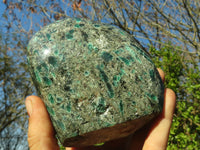 Polished Rare Emerald In Matrix Standing Free Form x 1 From Sandawana, Zimbabwe - Toprock Gemstones and Minerals 