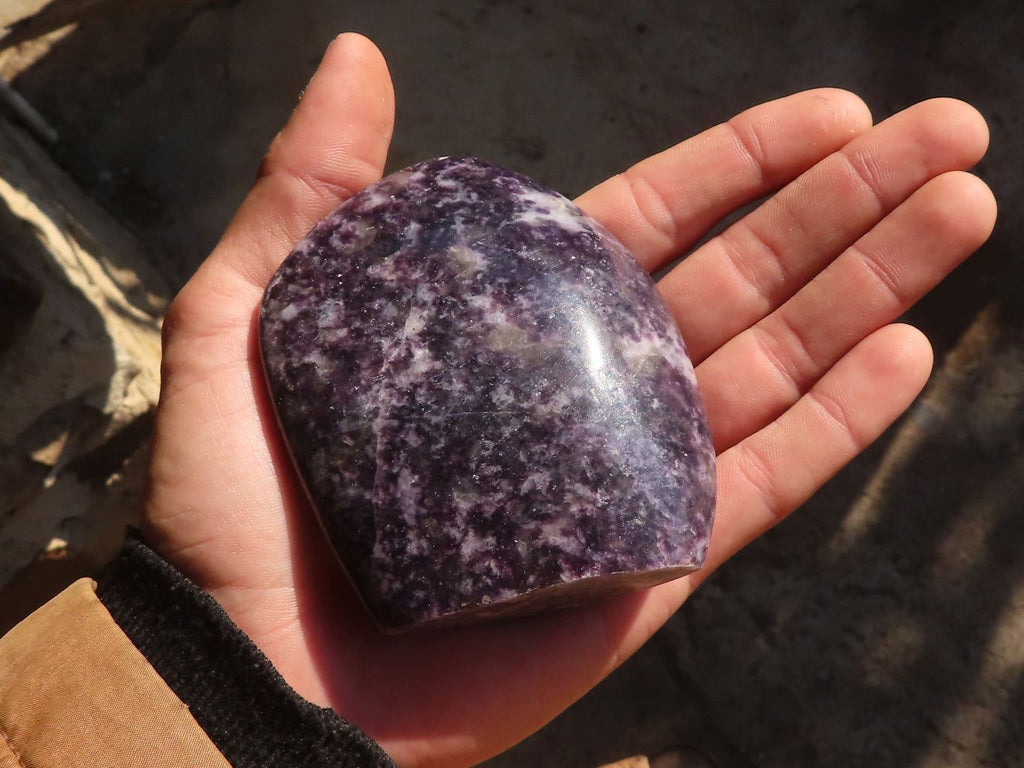Polished  Purple Lepidolite Free Forms  x 4 From Zimbabwe - Toprock Gemstones and Minerals 